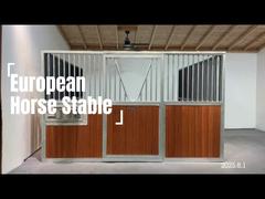 واجهة حظيرة حصان بإطار معدني من الفولاذ الفضي المجلفن شديد التحمل