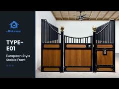 3.5x2.2m الحصان الأوروبي الحظائر مع ثنائي أمان قفل القدم