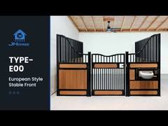 طقم باب متأرجح من شرائح الخيزران حظائر خيول أوروبية