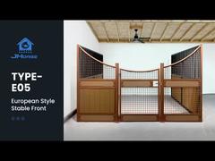 لوح خشب رقائقي خارجي حظائر خيول أوروبية لوحة سياج حظيرة مع سقف