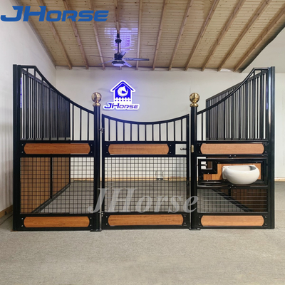 اسطبلات ركوب مزرعة خشبية شبكية منخفضة صندوق جبهات كشك الحصان المحمولة