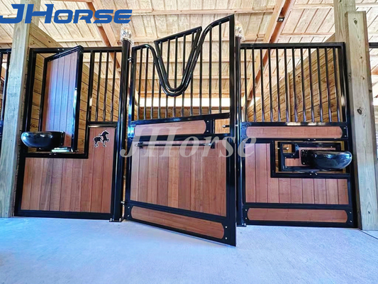 6ft X 6ft لوحات حظيرة الخيول الجاهزة إطار مخصص للحصان جبهات مستقرة