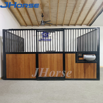 الصلب 8ft X 6ft الحصان كشك لوحات الحصان أبواب منزلقة مستقرة