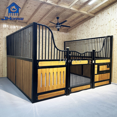 8ft X 8ft مسحوق مغلفة الحصان الكوخ الألواح الأمامية مع اللوحة PVC