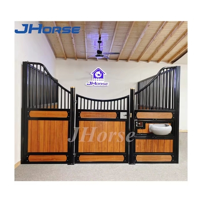 الصلب والخشب حسب الطلب الجبهات الثابتة للخيول / الألواح الثابتة للخيول سهولة التثبيت
