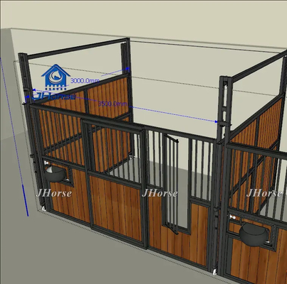 لوحة إسطبلات الخيول الخارجية الآمنة بتصميم سهل التجميع وحجم باب مخصص