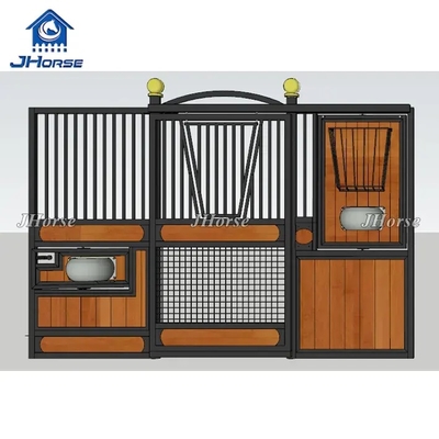 الصين مصنع الجملة واحدة الخيزران الخشب ملء حظيرة الحصان مستقرة لوحات صناديق
